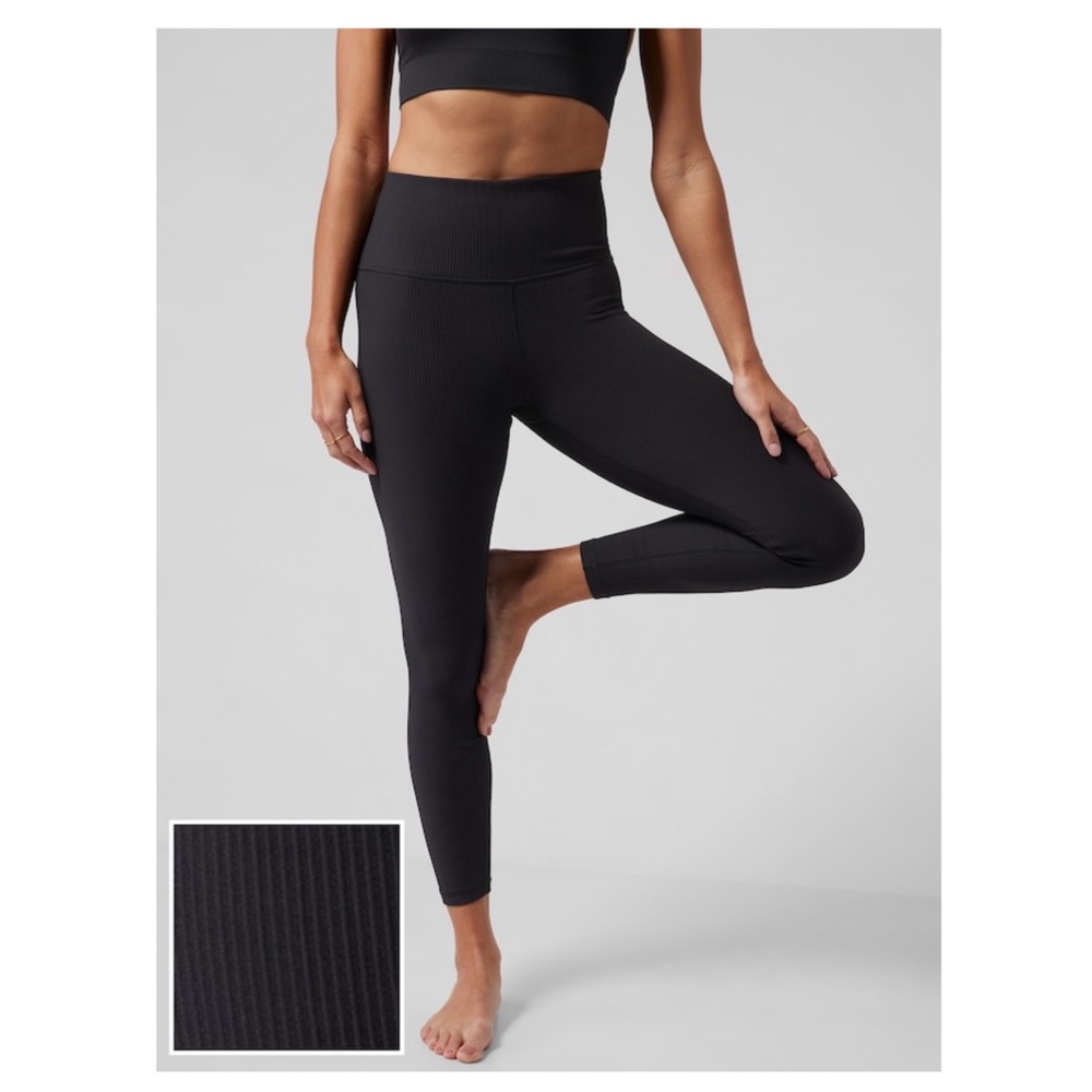 Athleta Elation Rib Tight // Black #631867